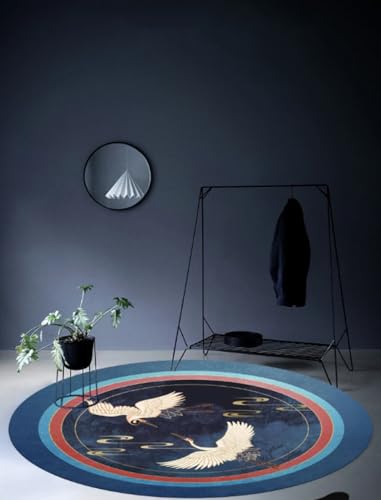 Yaaxinb Runder Wohnzimmer Kunstteppich Luxus Klassischer Dekorativer Teppich Antirutsch Bodenmatte Schlafzimmer Nachttisch Teppich Bereich Teppiche 120 * 120 von Yaaxinb