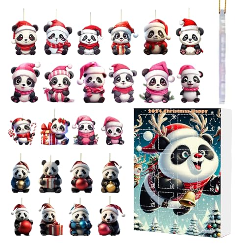 Yabauuop Christmas Countdown Kalender | Zählen Sie Die Tage Bis Weihnachten Mit 24 Anhängern Pandakalender,Sammelstück Und 2D Deko-Objekte Für Kinder Erwachsene Familie Freunde Yabauuop Christmas Countdown Kalender | Zählen Sie Die Tage Bis Weihnachten Mit 24 Anhängern Pandakalender,Sammelstück Und 2D Deko-Objekte Für Kinder Erwachsene Familie Freunde von Yabauuop