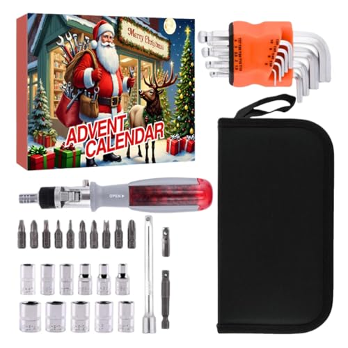 Yabauuop Weihnachts Adventskalender Werkzeuge, Weihnachts-Adventskalender KFZ-Reparatur Werkzeug Set, 24-Teiliger Countdown Kalender Auto Reparatur Set Für Partner Vater Freund Yabauuop Weihnachts Adventskalender Werkzeuge, Weihnachts-Adventskalender KFZ-Reparatur Werkzeug Set, 24-Teiliger Countdown Kalender Auto Reparatur Set Für Partner Vater Freund von Yabauuop