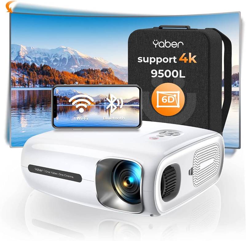 Yaber Pro V7 Beamer Full Hd 1080 P Mit 6 D Auto Trapezkorrektur Siehe Text/Foto B-Ware von Yaber