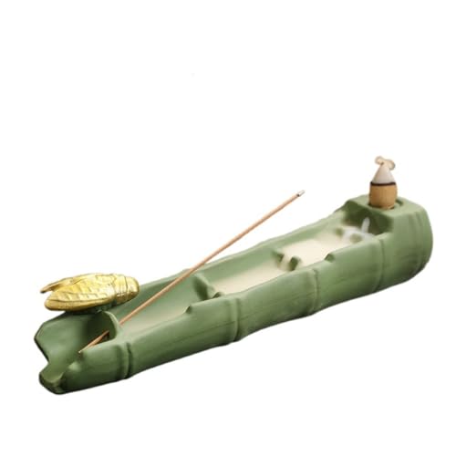 Räucherstäbchen-Halter, Keramik-Wasserfall-Räuchergefäß mit Bambusgelenk, Zikadenzirpen, Aromatherapie, Dual-Line-Räucherstäbchenhalter, Rauch-Rückfluss-Räucherstäbchenhalter, Ornament(Bamboo Joint) Räucherstäbchen-Halter, Keramik-Wasserfall-Räuchergefäß mit Bambusgelenk, Zikadenzirpen, Aromatherapie, Dual-Line-Räucherstäbchenhalter, Rauch-Rückfluss-Räucherstäbchenhalter, Ornament(Bamboo Joint) von YacHEkia