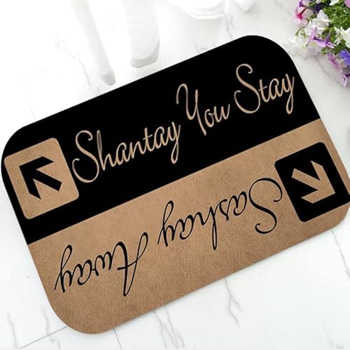YACANNA Fußmatte für Innen Außen Waschbare Lustiger Sashay Away Shantay You Stay Floor Entry Teppich Fußmatte Neuheit Badezimmer Küche Matte Home Decor 40x60cm von Yacanna
