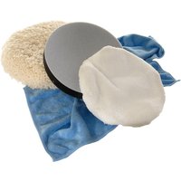 Yachticon Polier-Set, Durchmesser: Ø180 mm, für Poliermaschinen - weiss von Yachticon