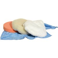 Yachticon Polier-Set, Durchmesser: Ø180 mm, für Poliermaschinen - weiss von Yachticon