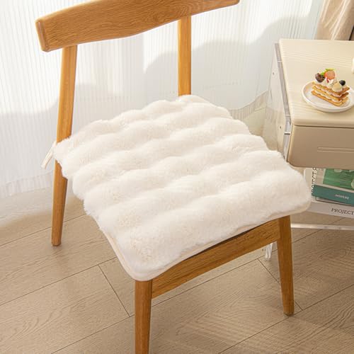 Esszimmerstuhl Sitzkissen Quadratisch, Weiches Stuhlkissen Sitzkissen, Plüsch Küchenstuhl Kissen Riemchenstuhl Sitzkissen mit Bändern et rutschfeste Unten White 40x40cm Esszimmerstuhl Sitzkissen Quadratisch, Weiches Stuhlkissen Sitzkissen, Plüsch Küchenstuhl Kissen Riemchenstuhl Sitzkissen mit Bändern et rutschfeste Unten White 40x40cm von Yadlan