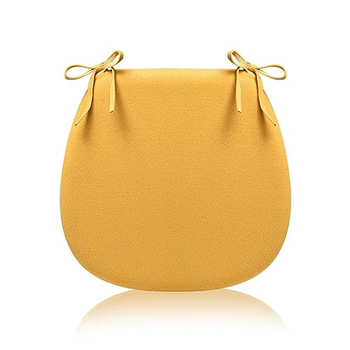 Sitzkissen Stuhl 2er Set, Stuhlkissen 45x45 mit BäNdern, rutschfest Sitzpolster Stuhl Halbrund Garten Waschbar, Trapez GedäChtnisschaum Sitzkissens mit ReißVerschluss Sitzkissen Stuhl 2er Set, Stuhlkissen 45x45 mit BäNdern, rutschfest Sitzpolster Stuhl Halbrund Garten Waschbar, Trapez GedäChtnisschaum Sitzkissens mit ReißVerschluss von Yadlan