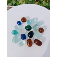 18 Stück Special Tumbble Natürliche Polierte Andara Crystal Mix Farben von YadzCrystalStone