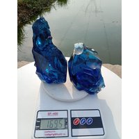 2 Stück/1695 Gramm Andara Crystal Blue Sea Electric Monatomic Für Meditation von YadzCrystalStone