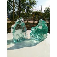 2 Stück 1, 4 Kg Andara Kristall Grün Tosca Monatomic Für Meditation von YadzCrystalStone