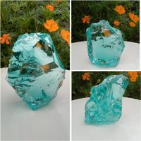 3 Stück/2050 Gramm Roh Andara Kristall Monatomic Aqua Blau Zur Meditation von YadzCrystalStone