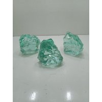 3 Stück 1900 Gr Raues Natürliches Andara-Vulkanglas Türkis Grün Monoatomisch 3 Stück 1900 Gr Raues Natürliches Andara-Vulkanglas Türkis Grün Monoatomisch von YadzCrystalStone