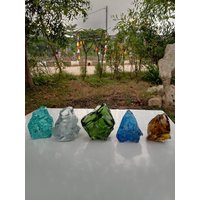5 Stück/1487 Gramm Rohe Andara Kristall Mix Farben Monatomic Zur Heilung von YadzCrystalStone