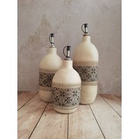 Keramikölflasche, Handgemachte Keramik, Rustikale Ölflasche, Olivenölflasche, Einweihungsgeschenk, Hochzeitsgeschenk von YaelGronnerCeramics