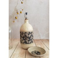 Rustikale Ölflasche, Rustikale Handgemachte Keramik, Olivenölflasche, Einweihungsgeschenk, Hochzeitsgeschenk von YaelGronnerCeramics