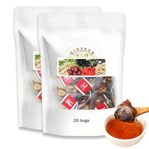Formula Ginseng Five Treasure Tea Combination Wolfberry Tea Chinese Formulatea for Men and Women (2Boxes) von Yaepoip