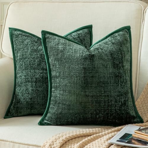 Yaertun 2er Set Kissenbezug Grün 40x40cm Chenille Kissenbezüge Kissenhülle Dekokissenbezug sofakissen dekokissen deko Samtrückseite für Sofa Schlafzimmer Wohnzimmer Weiche Gemütliche Yaertun 2er Set Kissenbezug Grün 40x40cm Chenille Kissenbezüge Kissenhülle Dekokissenbezug sofakissen dekokissen deko Samtrückseite für Sofa Schlafzimmer Wohnzimmer Weiche Gemütliche von Yaertun