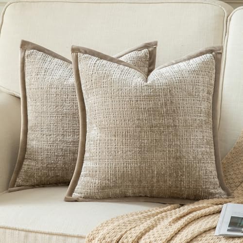 Yaertun 2er Set Kissenbezug Khaki 60x60cm Chenille Kissenbezüge Kissenhülle Dekokissenbezug sofakissen dekokissen deko Samtrückseite für Sofa Schlafzimmer Wohnzimmer Weiche Gemütliche Yaertun 2er Set Kissenbezug Khaki 60x60cm Chenille Kissenbezüge Kissenhülle Dekokissenbezug sofakissen dekokissen deko Samtrückseite für Sofa Schlafzimmer Wohnzimmer Weiche Gemütliche von Yaertun