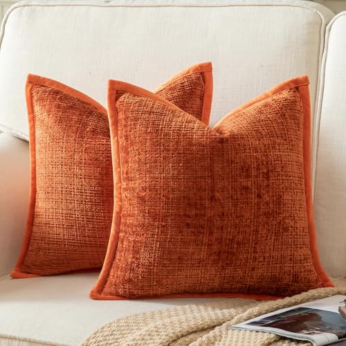 Yaertun 2er Set Kissenbezug Rostrot 50x50cm Chenille Kissenbezüge Kissenhülle Dekokissenbezug sofakissen dekokissen deko Samtrückseite für Sofa Schlafzimmer Wohnzimmer Weiche Gemütliche Yaertun 2er Set Kissenbezug Rostrot 50x50cm Chenille Kissenbezüge Kissenhülle Dekokissenbezug sofakissen dekokissen deko Samtrückseite für Sofa Schlafzimmer Wohnzimmer Weiche Gemütliche von Yaertun