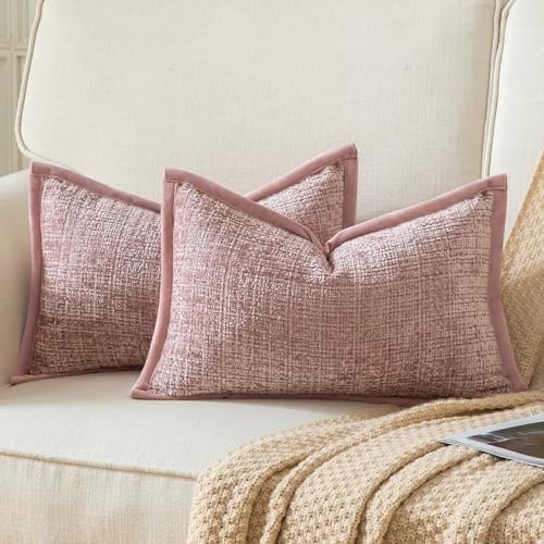 Yaertun 2er Set Kissenbezug Staubrosa 30x50cm Chenille Kissenbezüge Kissenhülle Dekokissenbezug sofakissen dekokissen deko Samtrückseite für Sofa Schlafzimmer Wohnzimmer Weiche Gemütliche Yaertun 2er Set Kissenbezug Staubrosa 30x50cm Chenille Kissenbezüge Kissenhülle Dekokissenbezug sofakissen dekokissen deko Samtrückseite für Sofa Schlafzimmer Wohnzimmer Weiche Gemütliche von Yaertun