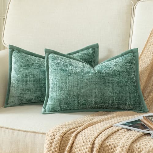 Yaertun 2er Set Kissenbezug Teal 30x50cm Chenille Kissenbezüge Kissenhülle Dekokissenbezug sofakissen dekokissen deko Samtrückseite für Sofa Schlafzimmer Wohnzimmer Weiche Gemütliche Yaertun 2er Set Kissenbezug Teal 30x50cm Chenille Kissenbezüge Kissenhülle Dekokissenbezug sofakissen dekokissen deko Samtrückseite für Sofa Schlafzimmer Wohnzimmer Weiche Gemütliche von Yaertun