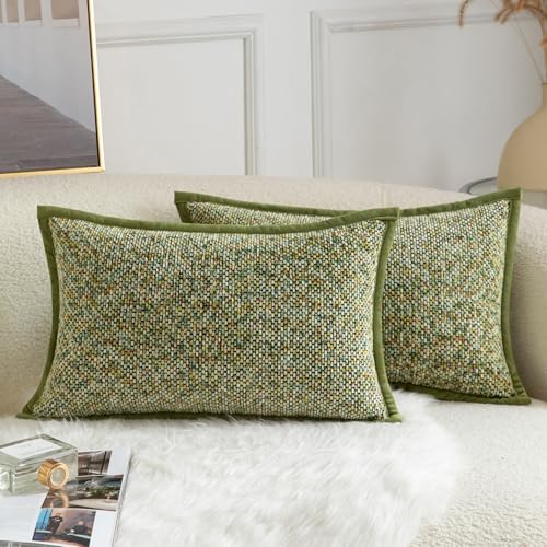 Yaertun Chenille Kissenbezug Tie-DyeDesign Kissenhülle Dekorative Sofakissen Dekokissen Zierkissenbezug Weicher Samt Rückseite Kissenbezüge für Wohnzimmer Schlafzimmer 2er Set 30x50 cm Grasgrün Yaertun Chenille Kissenbezug Tie-DyeDesign Kissenhülle Dekorative Sofakissen Dekokissen Zierkissenbezug Weicher Samt Rückseite Kissenbezüge für Wohnzimmer Schlafzimmer 2er Set 30x50 cm Grasgrün von Yaertun