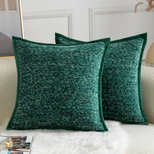 Yaertun Chenille Kissenbezug Tie-DyeDesign Kissenhülle Dekorative Sofakissen Dekokissen Zierkissenbezug Weicher Samt Rückseite Kissenbezüge für Wohnzimmer Schlafzimmer 2er Set 45x45 cm Grün Yaertun Chenille Kissenbezug Tie-DyeDesign Kissenhülle Dekorative Sofakissen Dekokissen Zierkissenbezug Weicher Samt Rückseite Kissenbezüge für Wohnzimmer Schlafzimmer 2er Set 45x45 cm Grün von Yaertun