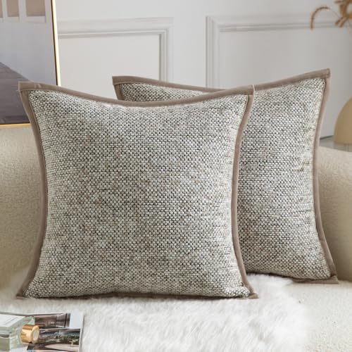 Yaertun Chenille Kissenbezug Tie-DyeDesign Kissenhülle Dekorative Sofakissen Dekokissen Zierkissenbezug Weicher Samt Rückseite Kissenbezüge für Wohnzimmer Schlafzimmer 2er Set 45x45 cm Khaki Yaertun Chenille Kissenbezug Tie-DyeDesign Kissenhülle Dekorative Sofakissen Dekokissen Zierkissenbezug Weicher Samt Rückseite Kissenbezüge für Wohnzimmer Schlafzimmer 2er Set 45x45 cm Khaki von Yaertun