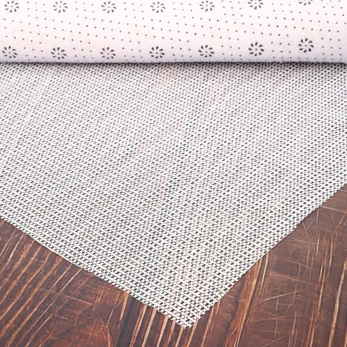Antirutschmatte, 70 x 140cm Teppichunterlage rutschfest Gleitschutz Teppich Stopper Universal für Zuhause Büro Schublade Auto Kofferraum (Weiß) von Yafe