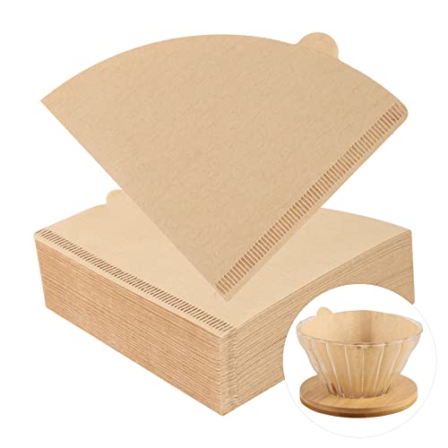 Kaffeefilterpapier, ungebleicht, V60, Größe 02, Filterpapier für V60 Tropfkaffeemaschine, V60 Filterbecher, Kaffeebereiter, 140 Stück von Yafe