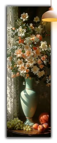 Diamond Painting Landschaft, Diamant Painting Bilder Vase 5D Full Drill Bastelset Erwachsene Anfänger DIY Strass Kristall Kunst Malerei, Erwachsene Stickerei Kreuzstich, Zimmer Deko 105x35cm G2-915 von Yagagse