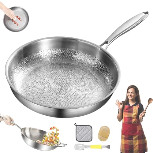 Mosman Titanium Nutri Pan Pro Generation 2 2025, Thickened, Ultra-Durable, Scratch-Resistant, Premium Uncoated Titanium Frying Pan for Kitchen Cooking, Multifunctional Pots and Pans Set(26cm,Mit Decke Mosman Titanium Nutri Pan Pro Generation 2 2025, Thickened, Ultra-Durable, Scratch-Resistant, Premium Uncoated Titanium Frying Pan for Kitchen Cooking, Multifunctional Pots and Pans Set(26cm,Mit Decke von Yagerod