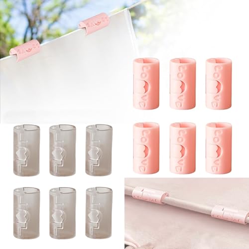 Yagerod Beachersett New Bed Sheet Grippers Sheet Fasteners Clips, Adjustable Bed Sheet Clips, Bedding Sheet Holder Fasteners, for Fixed Bed Sheets (Transparent * 6 + Pink * 6) von Yagerod