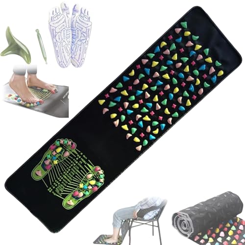 Yagerod Shumeijian Feet Mat, Foot Pressure Point Mat, Foot Mat Massage, Foot Acupressure Massage Mat, Foot Circulation Massager, Ease Tiredness of The Muscl(120 * 35cm) von Yagerod