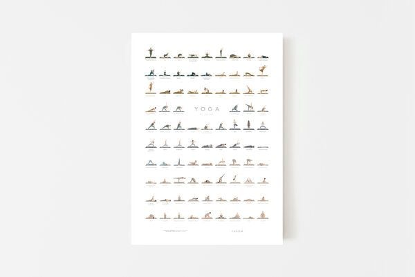 Yagom Poster Yoga Posen von Yagom
