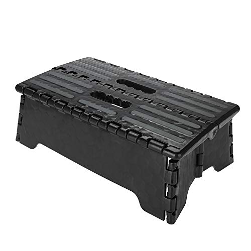 Tritthocker Klappbar, 22cm Falthocker, Tragbarer und Faltbarer Klapphocker, Klapptritt Tragbarer mit Tragegriff, Rutschfeste OberfläChe Und Rutschfeste FüßE FüR Erwachsene Kinder Und äLtere Menschen von Yagosodee