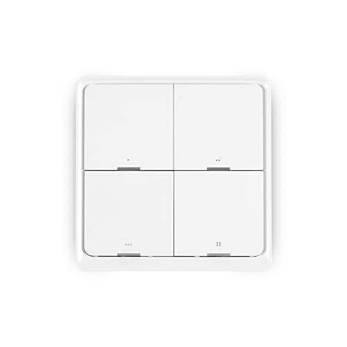 Yagusmart 4-Gang Wireless Scene Switch, Arbeit mit Tuya Zigbee Hub, Batteriestromfernbedienung von Yagusmart