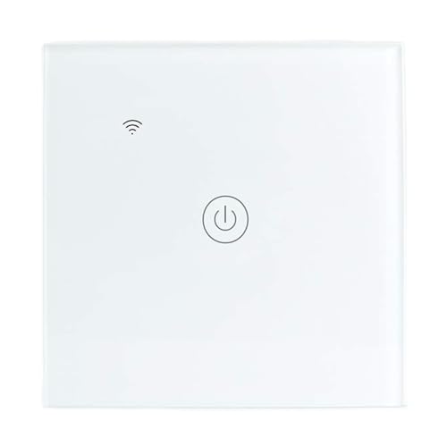 Yagusmart Smart Wandlichtschalter, kompatibel mit Alexa und Google Home, App-Fernbedienung, Timing-Funktion, Sprachsteuerung (1-Gang) von Yagusmart