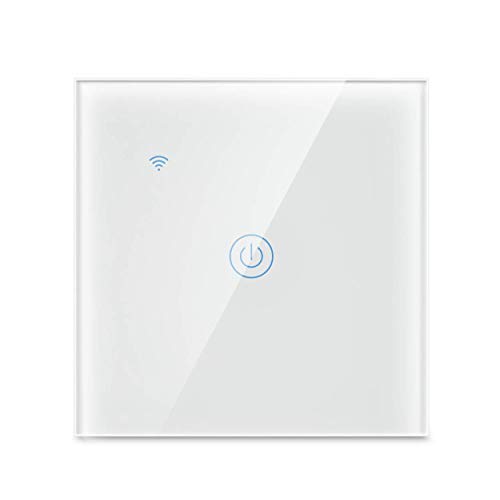 Yagusmart Wifi Smart Lichtschalter,KEIN Neutralleiter erforderlich,Kompatibel mit Alexa, Google Home und IFTTT,mit Fernbedienung und Sprachsteuerung,Timing-Funktion(1 Weg) von Yagusmart