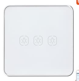 Yagusmart ZigBee Smart Switch,KEIN Neutralleiter erforderlich,Arbeiten mit TuYa ZigBee Hub, APP-Fernbedienung, Sprachsteuerung(3 gang) von Yagusmart