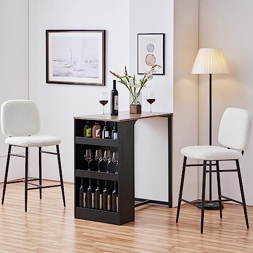 Yaheetech 2er-Set Barhocker aus Bouclé-Gewebe Barstuhl Sitzhöhe 67 cm Küchenstühle Set Hocker mit Fußstütze bis 136 kg Belastbar Yaheetech 2er-Set Barhocker aus Bouclé-Gewebe Barstuhl Sitzhöhe 67 cm Küchenstühle Set Hocker mit Fußstütze bis 136 kg Belastbar von Yaheetech