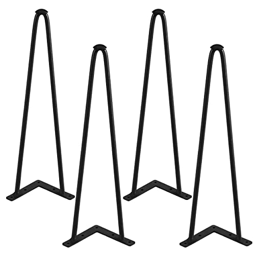 Yaheetech 4er Set Hairpin Tischbeine Haarnadel Möbelfüße Tischkufen Haarnadelbeine, Beinhöhe ca 41 cm von Yaheetech