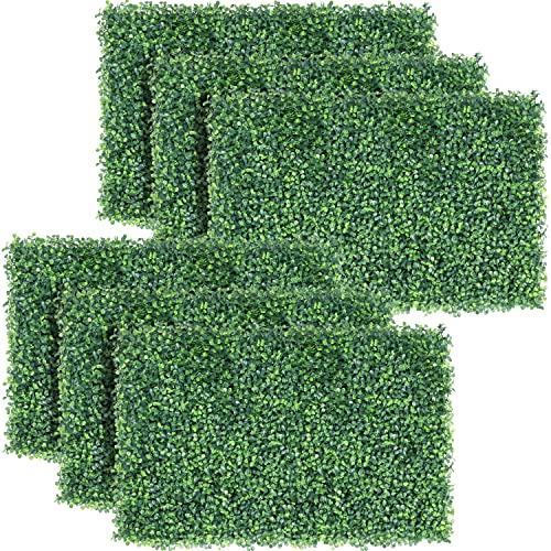Yaheetech 6 Stück Künstliche Efeu Garten Sichtschutz, 60 x 40 cm Künstliche Pflanzenwand mit Schattennetz, UV Schutz Efeu Sichtschutz, Künstliche Hecke für Balkon Gartenhecken Dekoration von Yaheetech