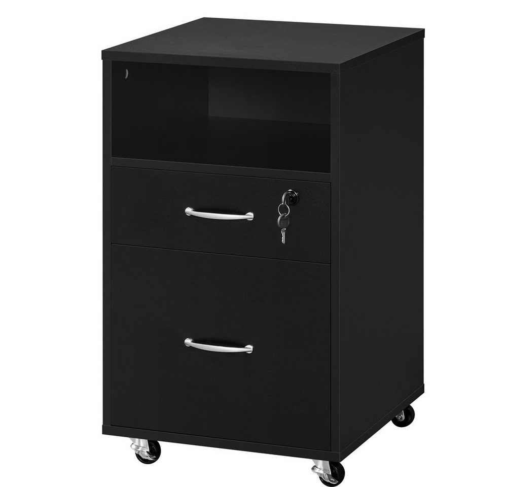Yaheetech Aktenschrank Rollcontainer mit 2 schubladen, mobiler Büroschrank Yaheetech Aktenschrank Rollcontainer mit 2 schubladen, mobiler Büroschrank von Yaheetech