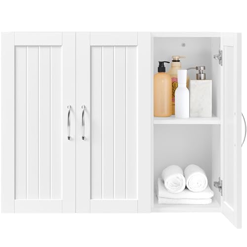 Yaheetech Badezimmerschrank Hängeschrank Wandschrank mit 3 Türen Badschrank Wandregal Küchenschrank mit Höhenverstellbarem Einlegeboden fürs Badezimmer Küche Wäscheraum, 75×31×60 cm Yaheetech Badezimmerschrank Hängeschrank Wandschrank mit 3 Türen Badschrank Wandregal Küchenschrank mit Höhenverstellbarem Einlegeboden fürs Badezimmer Küche Wäscheraum, 75×31×60 cm von Yaheetech