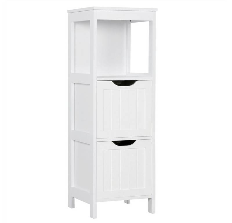 Yaheetech Badkommode Badschrank Eckkommode, mit abnehmbaren Schubladen von Yaheetech