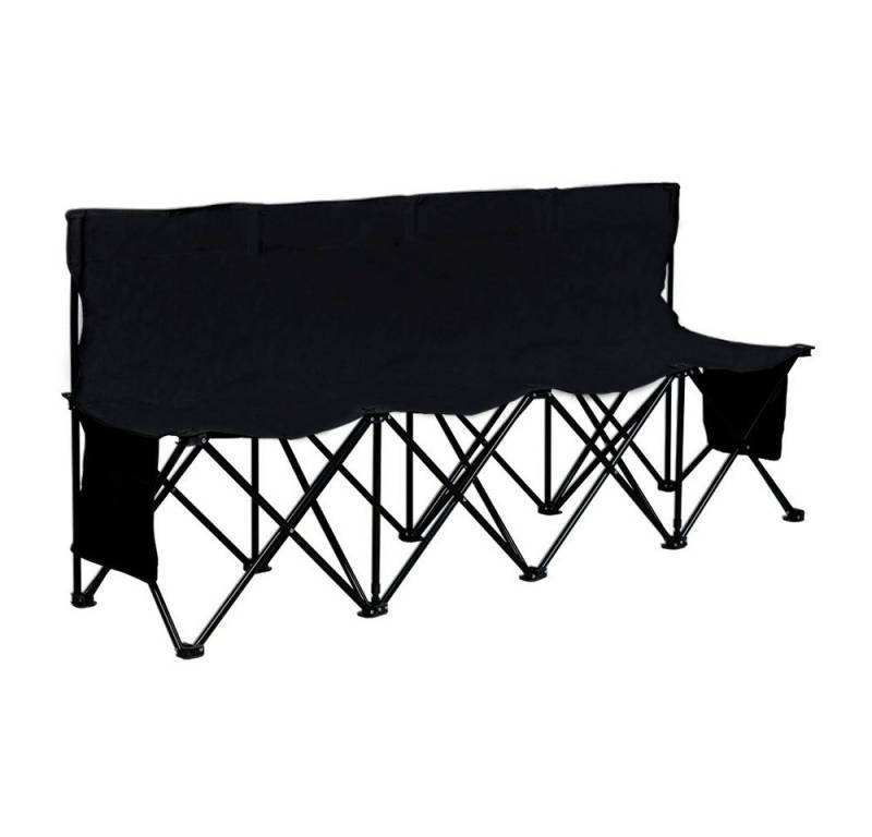 Yaheetech Campingstuhl Gartenbank Campinghocker faltbar, Sitzbank 4-Sitzer-Klappbank Tragbare Campingbank mit Tragtasche von Yaheetech