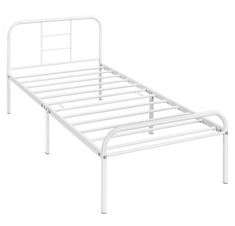 Yaheetech Bettgestell Metallbett Bettrahmen, Einzelbett/Doppelbett von Yaheetech