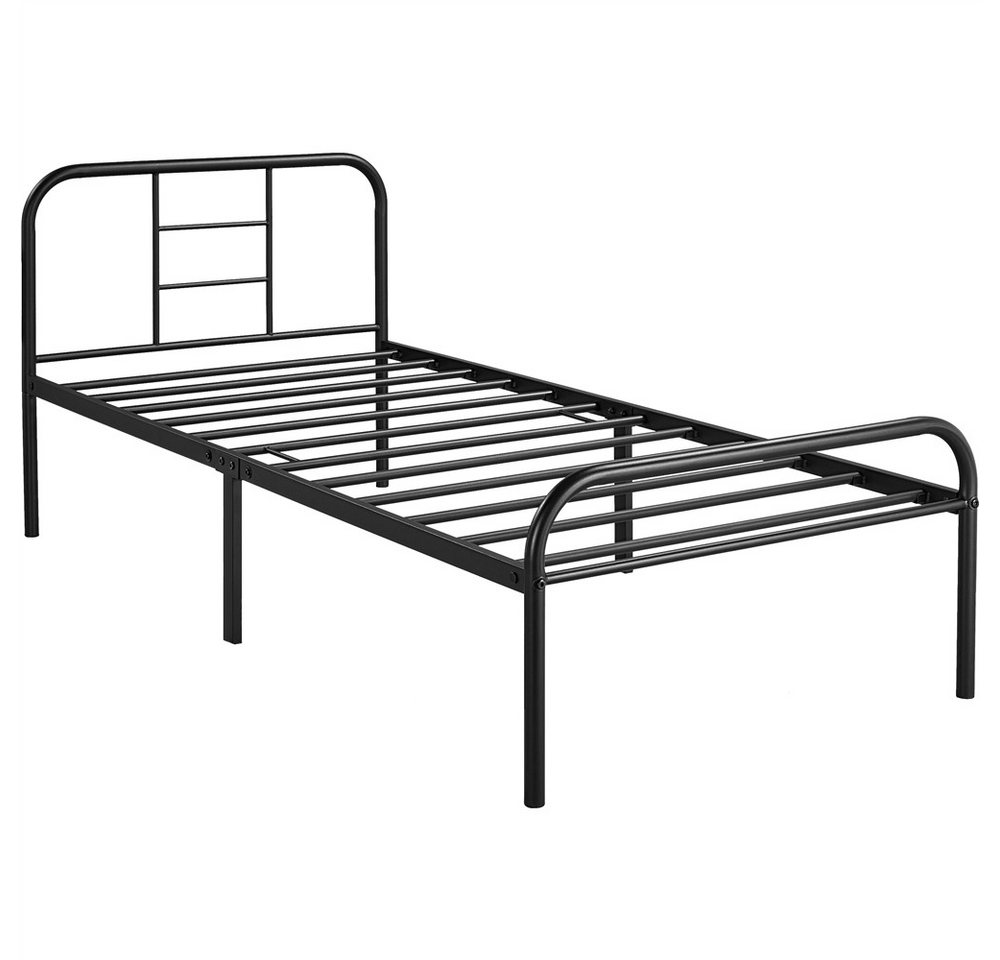 Yaheetech Bettgestell Metallbett Bettrahmen, Einzelbett/Doppelbett von Yaheetech