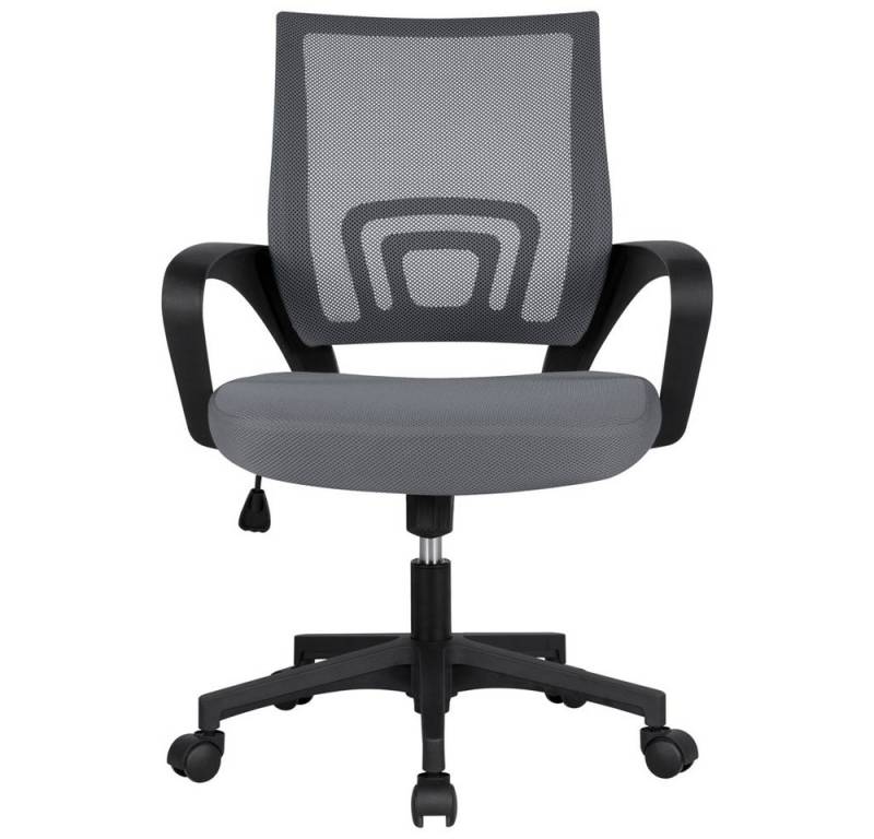 Yaheetech Bürostuhl Höhenverstellbarer Drehstuhl mit Schaukelfunktion, ergonomischer Schreibtischstuhl Arbeitsstuhl mit Netzrückenlehne Yaheetech Bürostuhl Höhenverstellbarer Drehstuhl mit Schaukelfunktion, ergonomischer Schreibtischstuhl Arbeitsstuhl mit Netzrückenlehne von Yaheetech