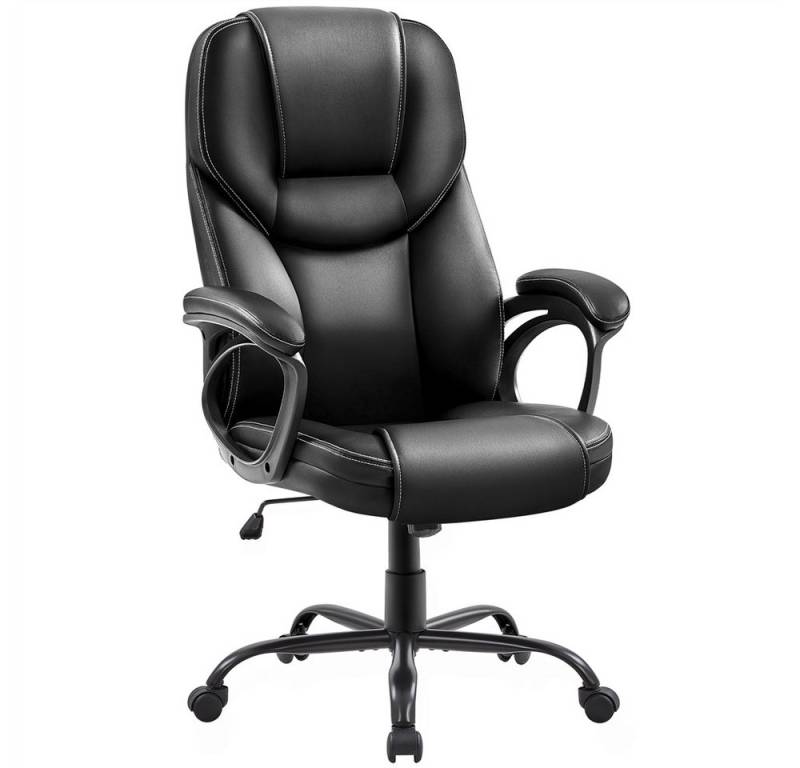 Yaheetech Bürostuhl Chefsessel mit Wippfunktion, Schreibtischstuhl Drehstuhl Höhenverstellbar von Yaheetech
